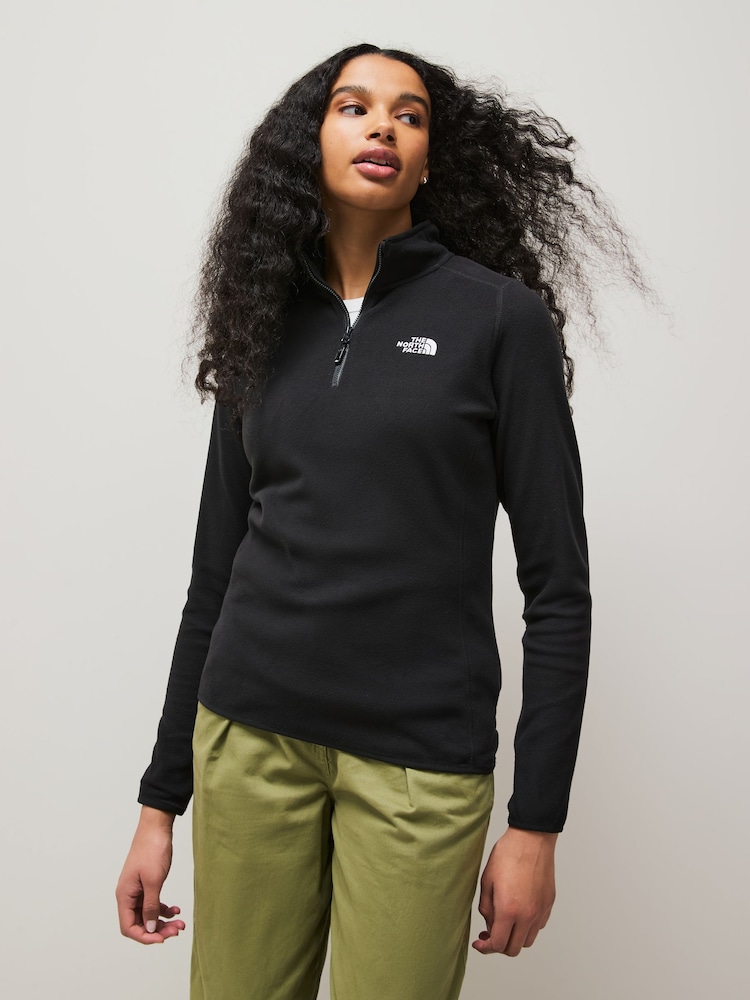 The North Face Black Womens 1/4 Zip Glacier Fleece - Image 1 of 7