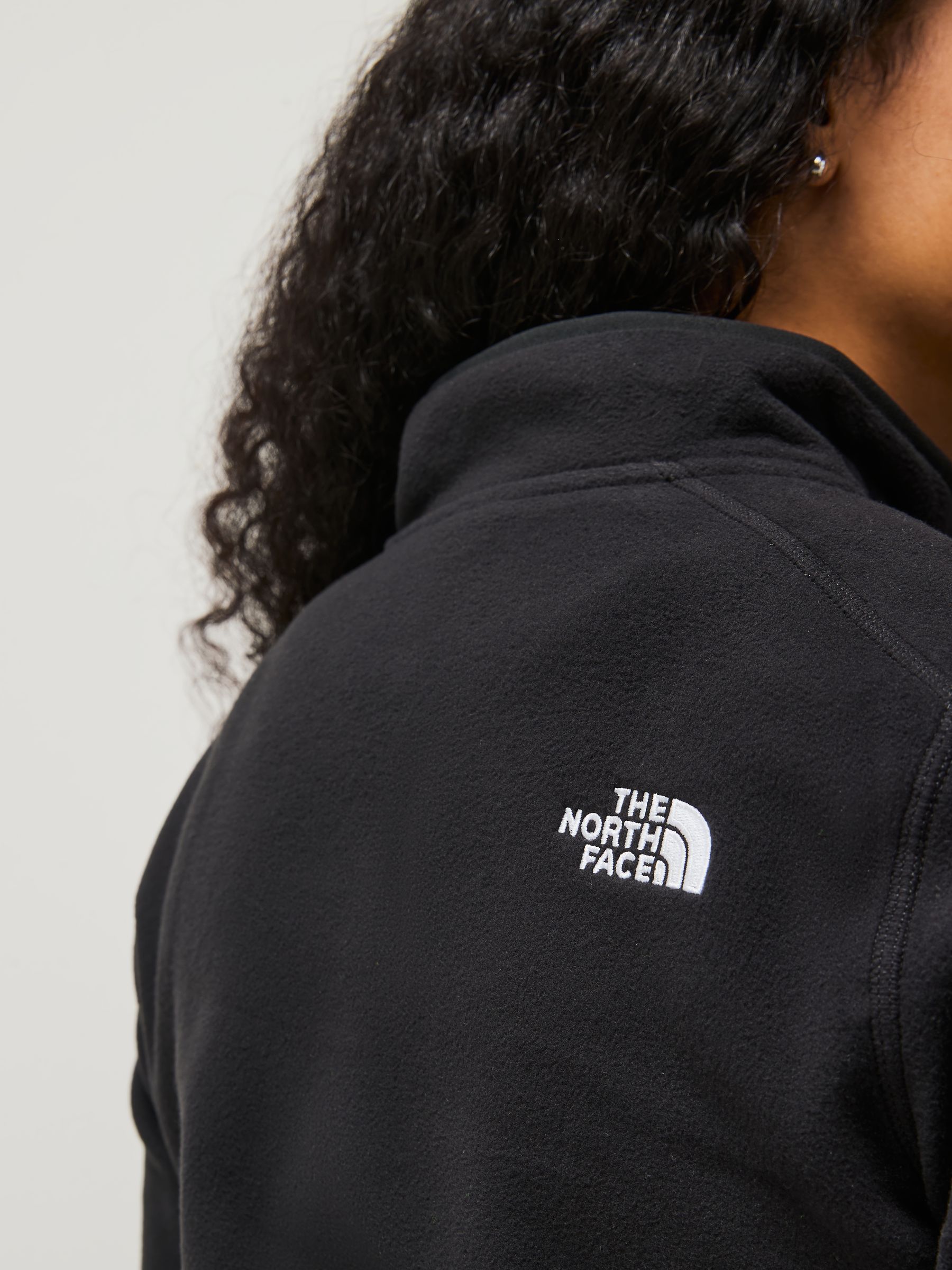 Buy The North Face Black Womens Quarter Zip Glacier Fleece from
