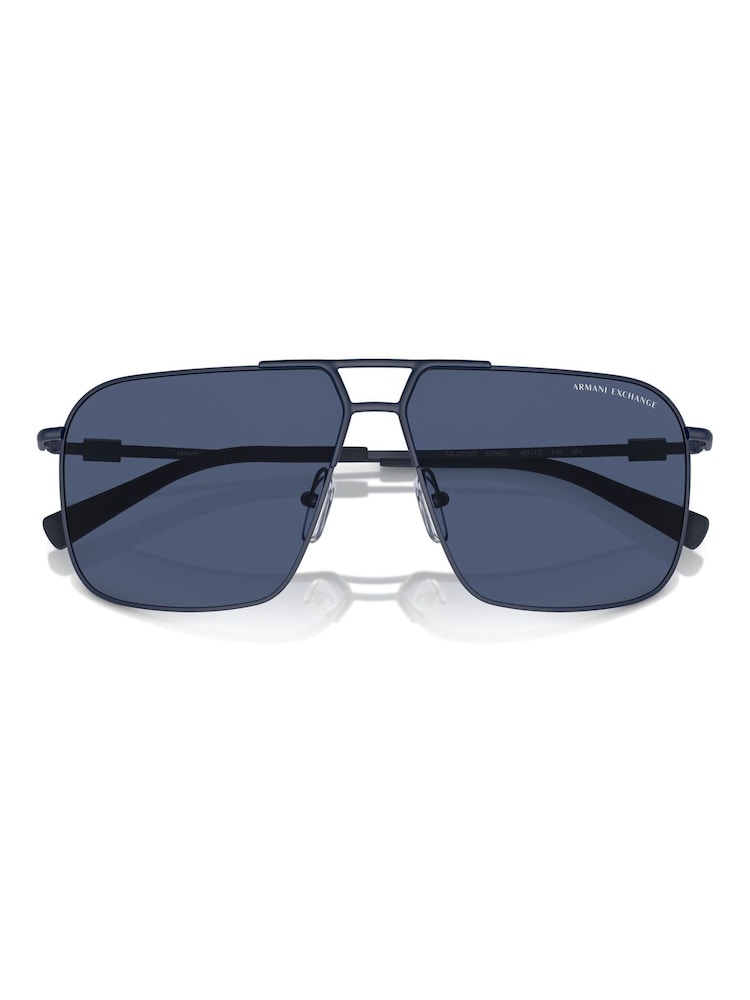 Armani Exchange Blue Ax2050S Pilot Sunglasses - Image 5 of 5 Armani Exchange Blue Ax2050S Pilot Sunglasses - Image 5 of 5
