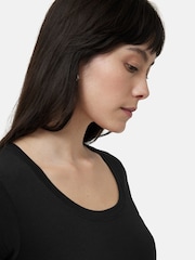 Jigsaw Black 100% Cotton Scoop Neck T-Shirt - Image 2 of 6