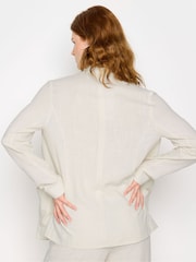 سترة LTS طويلة من الكتان باللون الأسود من Long Tall Sally - صورة 4 من 6