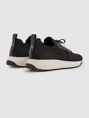 Reiss Black Time Hybrid Knit Trainers - Image 4 of 5