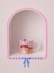 Cath Kidston Pink Meerkats Mini Billie Mugs Set Of 4 - Image 1 of 4