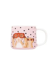 Cath Kidston Pink Meerkats Mini Billie Mugs Set Of 4 - Image 3 of 4