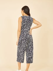 Mela Blue Culotte Jumpsuit - Image 4 of 5