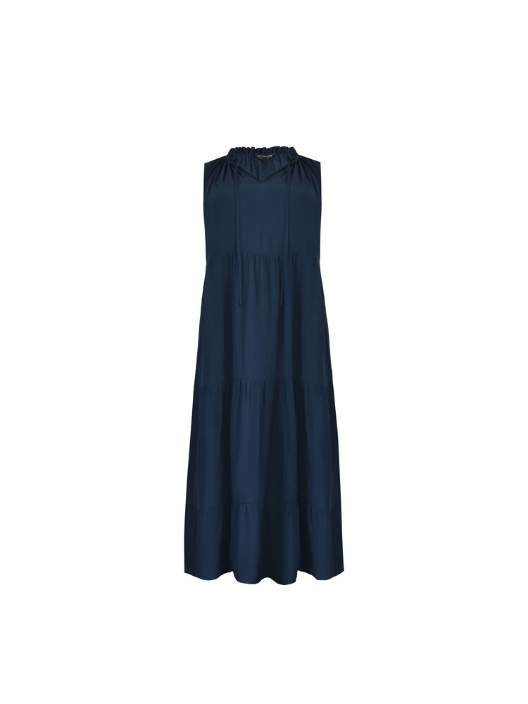 Live Unlimited Blue Curve Ruffle Midaxi Dress - Image 5 of 5