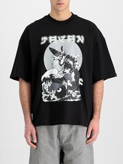 Alpha Industries Japan Warrior 100% Cotton Black T-Shirt - Image 1 of 4
