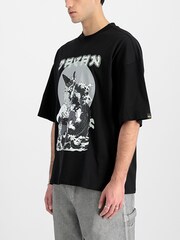 Alpha Industries Japan Warrior 100% Cotton Black T-Shirt - Image 3 of 4