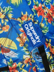 Superdry Blue Printed Montana Backpack - Image 5 of 5