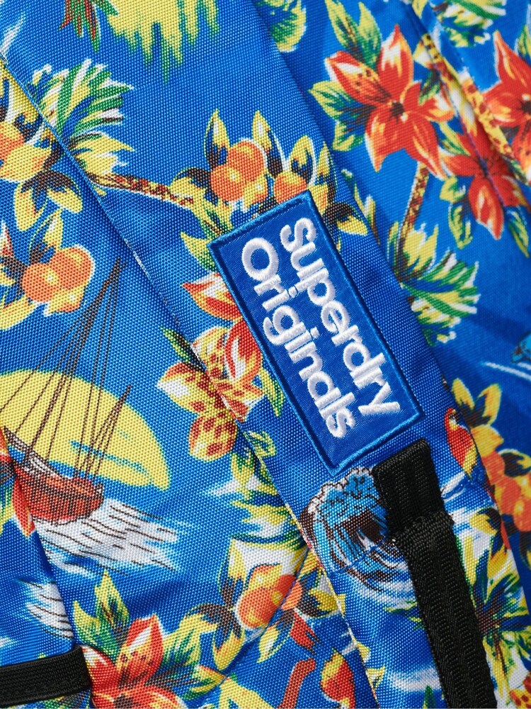 Superdry Blue Printed Montana Backpack - Image 5 of 5