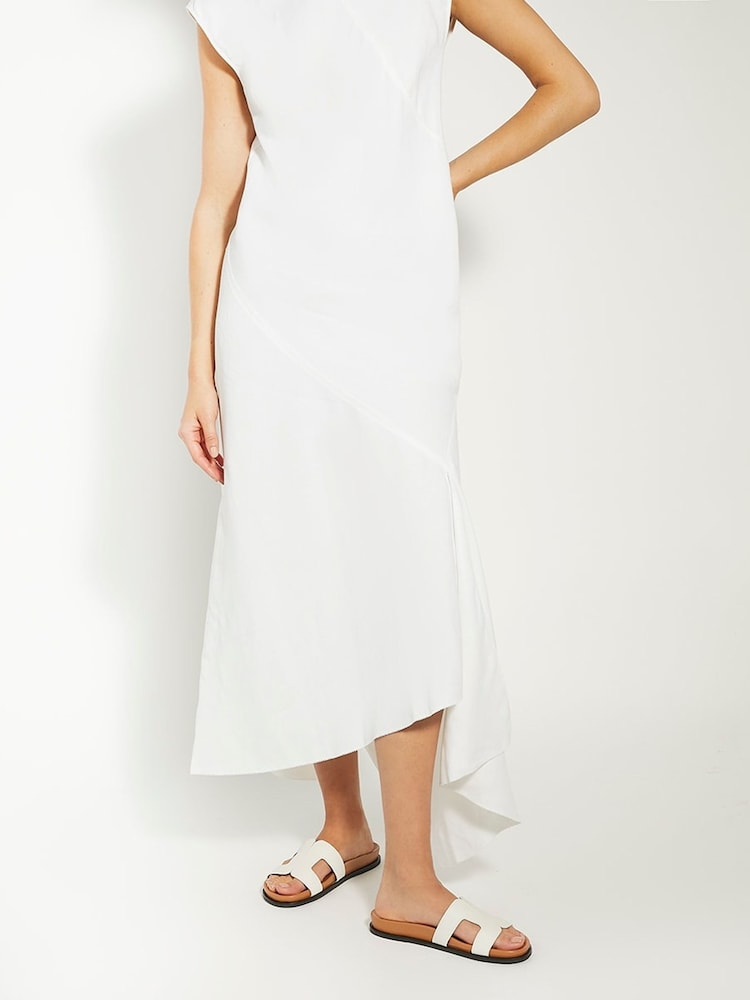 Dune London White Standard Fit Loupa Footbed Smart Slides - Image 1 of 5