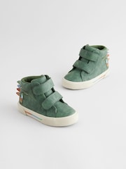 Green Crocodile Standard Fit (F) Touch Fastening Boots - Image 1 of 6