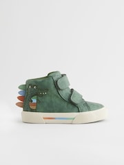 Green Crocodile Standard Fit (F) Touch Fastening Boots - Image 2 of 6