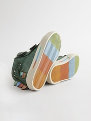 Green Crocodile Standard Fit (F) Touch Fastening Boots - Image 5 of 6