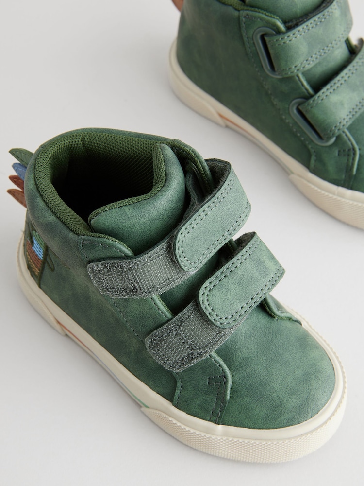 Green Crocodile Standard Fit (F) Touch Fastening Boots - Image 6 of 6