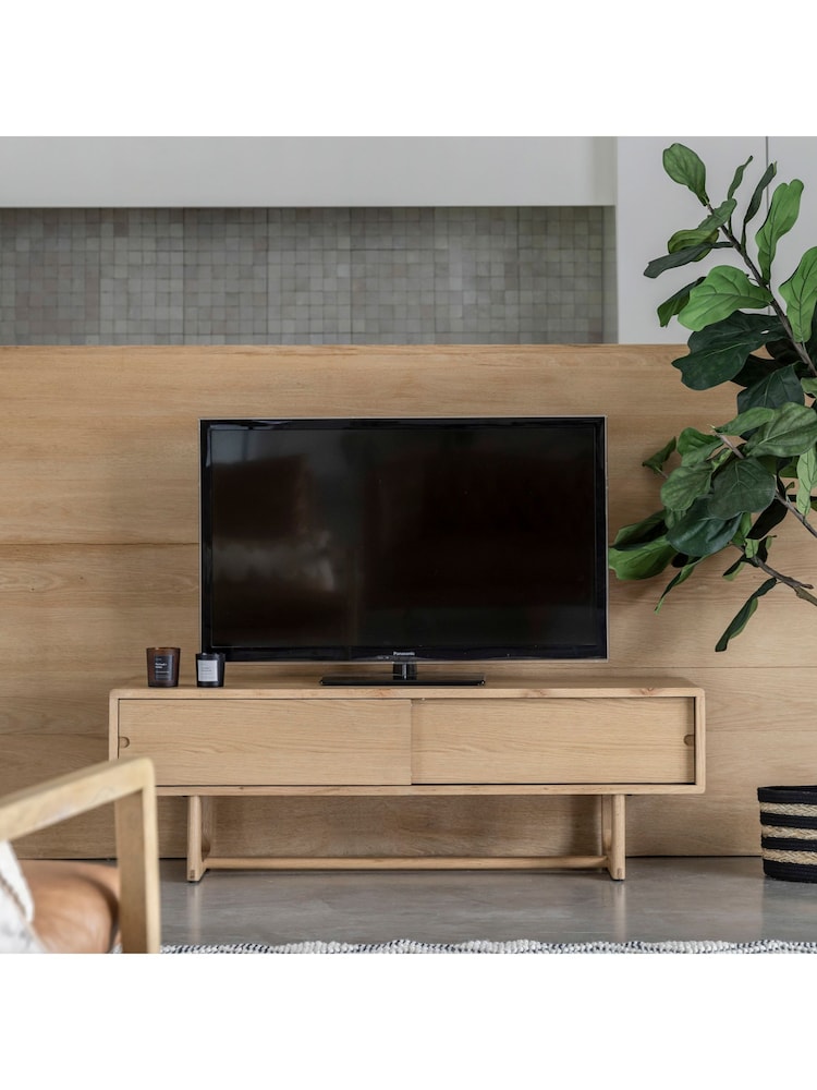 Gallery Home Natural Neston Media Unit - Image 1 of 7