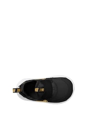 Nike Black/Gold Infant Flex Runner 3 Trainers - Image 3 of 4