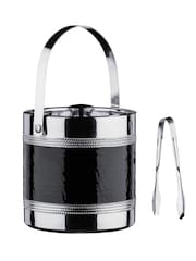 Maison by Premier Black Ice Bucket With Tongs - Image 1 of 2