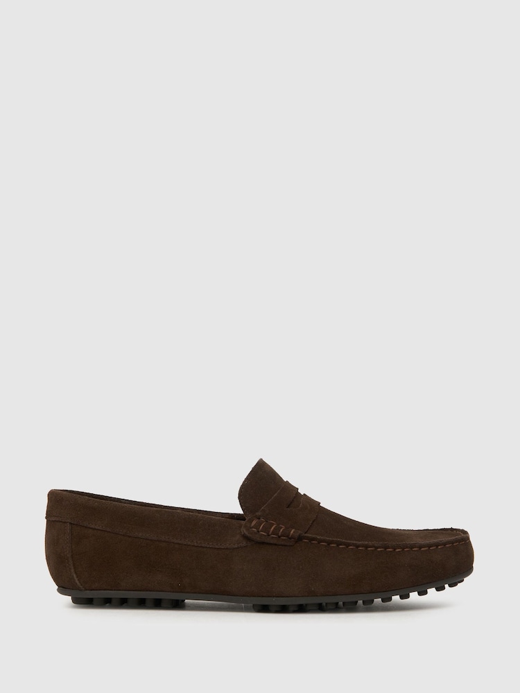 Schuh Russel Suede Driver Shoes - Image 1 of 4 Schuh Russel Suede Driver Shoes - Image 1 of 4