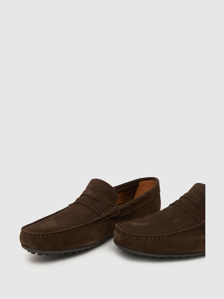 Schuh Russel Suede Driver Shoes - Image 4 of 4