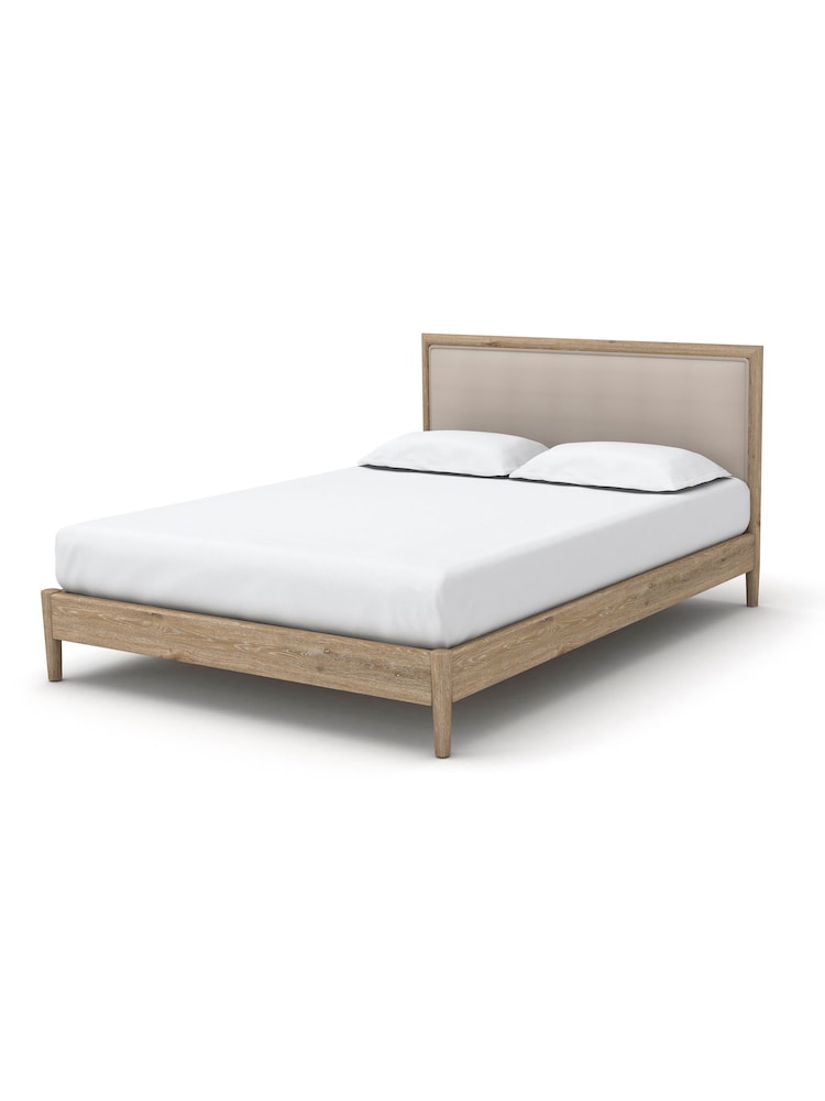 Feather & Black Natural Aubrey Wooden Bed - Image 2 of 2