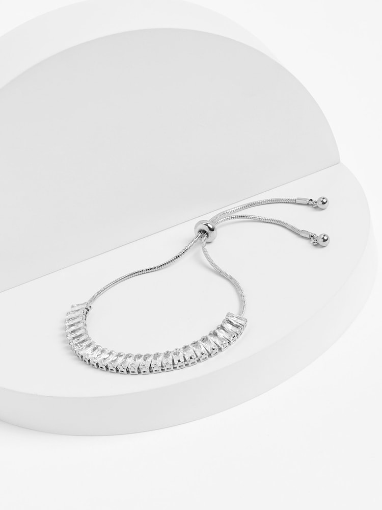 Aela Silver Tone CZ Pully Bracelet - Image 1 of 1