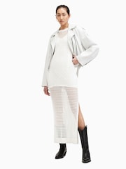 AllSaints White Paloma T-Shirt Dress - Image 5 of 9