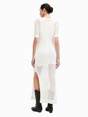 AllSaints White Paloma T-Shirt Dress - Image 8 of 9