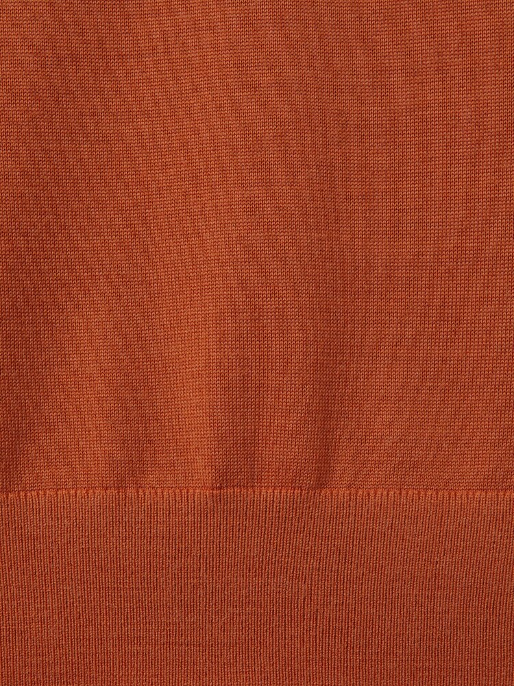 Reiss Hot Orange Wessex Merino Wool Crew Neck Jumper - Image 4 of 4