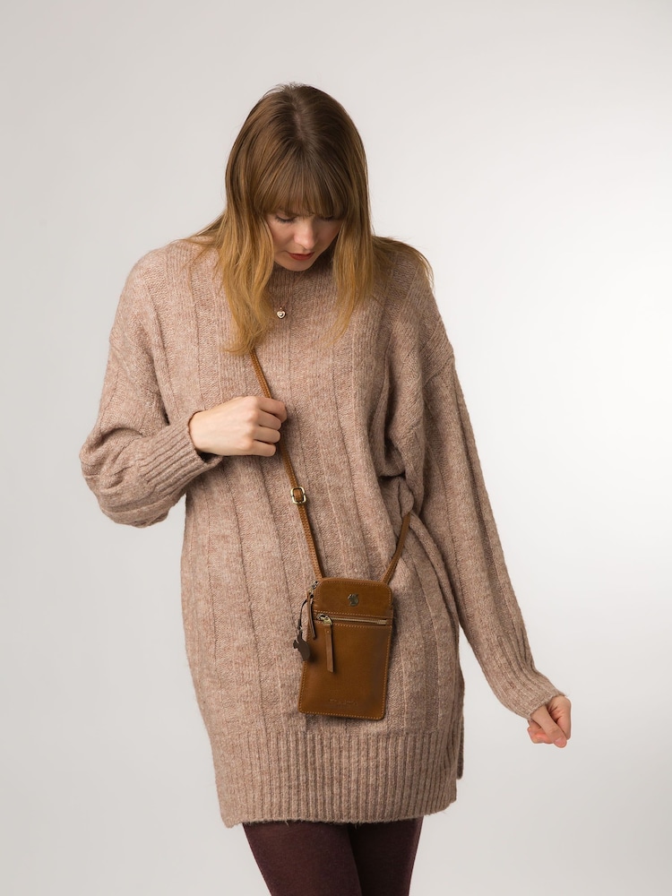 Conkca Bambino Leather Cross-Body Phone Bag - Image 1 of 9