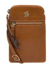Conkca Bambino Leather Cross-Body Phone Bag - Image 4 of 9