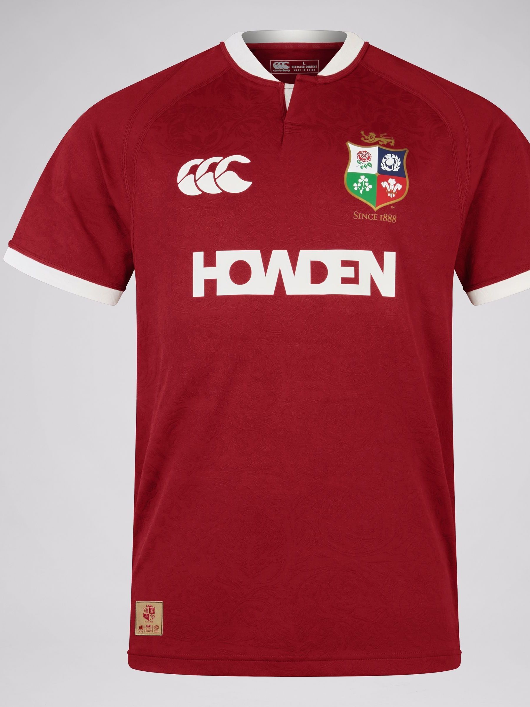 Buy Canterbury Red British & Irish Lions Rugby Replica Jersey from