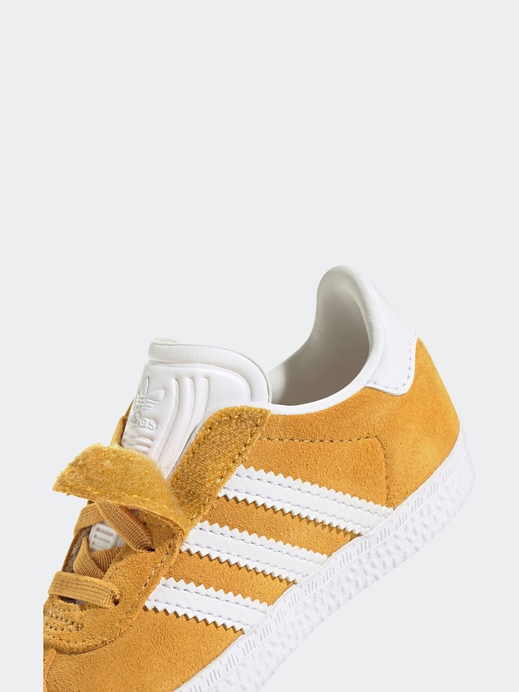 adidas Originals Ochre Yellow Gazelle Trainers - Image 9 of 9