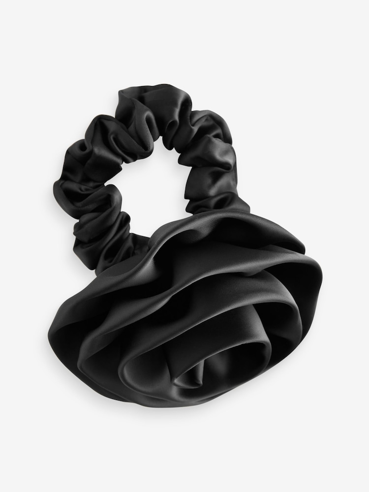 Black Corsage Scrunchie 1 Pack - Image 2 of 5 Black Corsage Scrunchie 1 Pack - Image 2 of 5