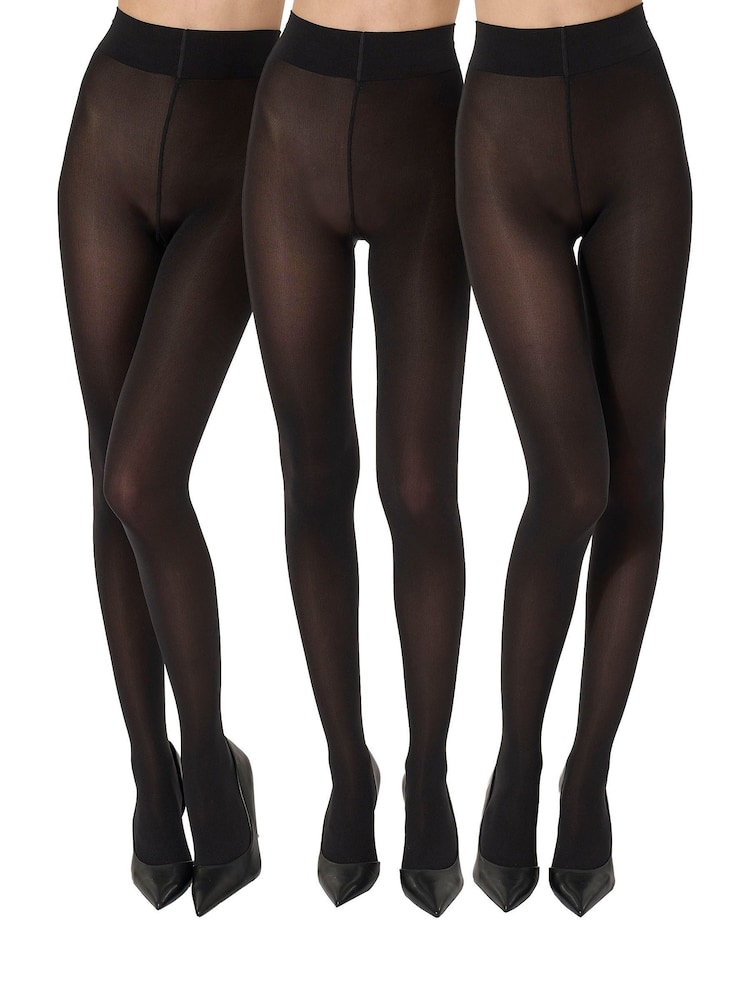 Wolford Velvet De Luxe 66 Denier Tights 3 Pack - 1şəkildən 1 şəkil
