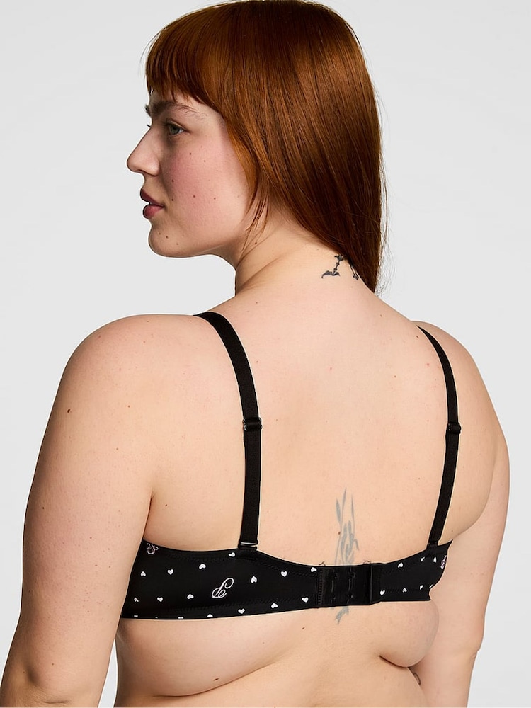 Zwarte hartprint met tekst - Victoria's Secret PINK beha - Image 2 of 3