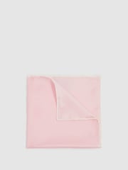 Reiss Light Pink Liam Polka Dot Silk Pocket Square - Image 1 of 1