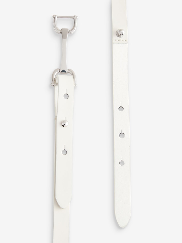 Kostno kremna - Pasovi Skinny Snaffle - Slika 4 iz 4