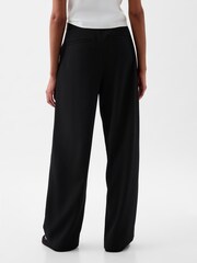 Gap Black 365 High Waisted Pleated Trousers - Image 3 of 5