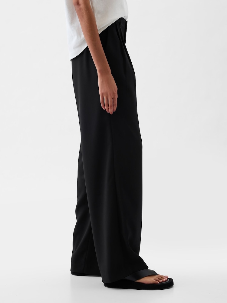 Gap Black 365 High Waisted Pleated Trousers - Image 5 of 5