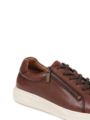 Jones Bootmaker Spenser Leather Brown Trainers - Image 2 of 5