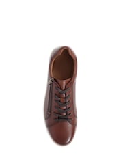 Jones Bootmaker Spenser Leather Brown Trainers - Image 3 of 5
