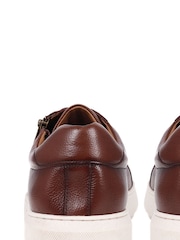Jones Bootmaker Spenser Leather Brown Trainers - Image 4 of 5