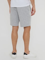 Gri - Pantaloni scurți pentru transpirație cu panou de contrast Threadbare - Imaginea 2 din 4