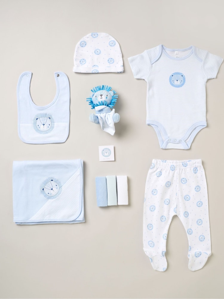 Rock-A-Bye Baby Boutique Pink 100% Cotton Print Gift Set 10 Piece - Image 1 of 6