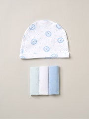 Rock-A-Bye Baby Boutique Pink 100% Cotton Print Gift Set 10 Piece - Image 5 of 6
