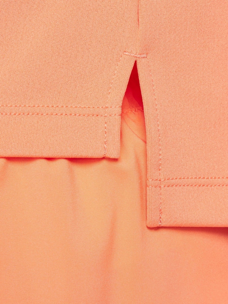 Nike Orange Dri-FIT Long Sleeve Half Zip Top - Image 5 of 6