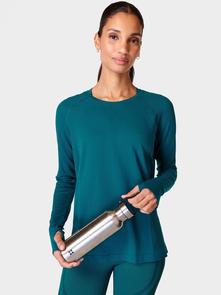 Buy Sweaty Betty Reef Teal Blue Athlete Seamless Featherweight