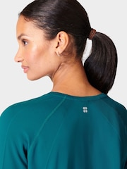 Riff-Blaugrün - Sweaty Betty Athlete Federleichtes, nahtloses Langarm-Top - Bild 5 von 7