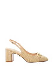 Dune London Natural Choices Bouclé Slingback Shoes - Image 3 of 6